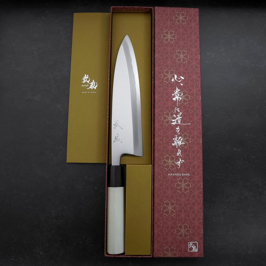 Aideba White Steel #2 Kasumi Buffalo Magnolia Handle 210mm