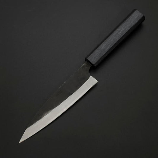 Ajikiri Blue Steel #2 Kurouchi Dark Blue Urushi Handle 145mm