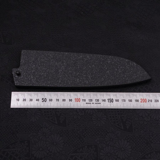 Black-Ishime Saya Sheath for Santoku Knife with Pin, 165/180mm