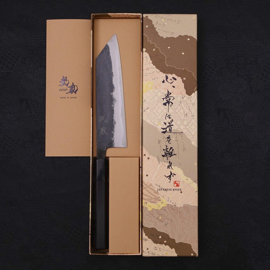 Bunka Blue Super Kurouchi Buffalo Ebony Handle 165mm