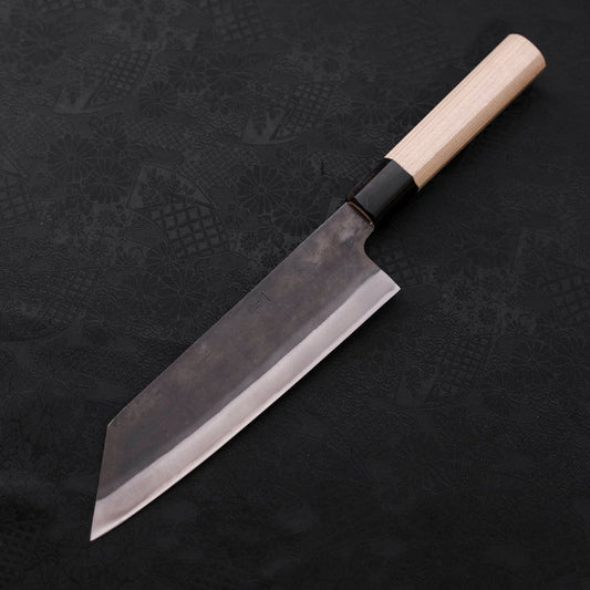 Bunka Blue Steel #1 Kurouchi Stainless Clad Buffalo Magnolia Handle 190mm