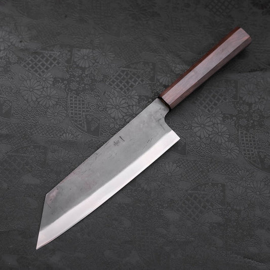 Bunka Blue Steel #1 Kurouchi Stainless Clad Ebony Handle 190mm