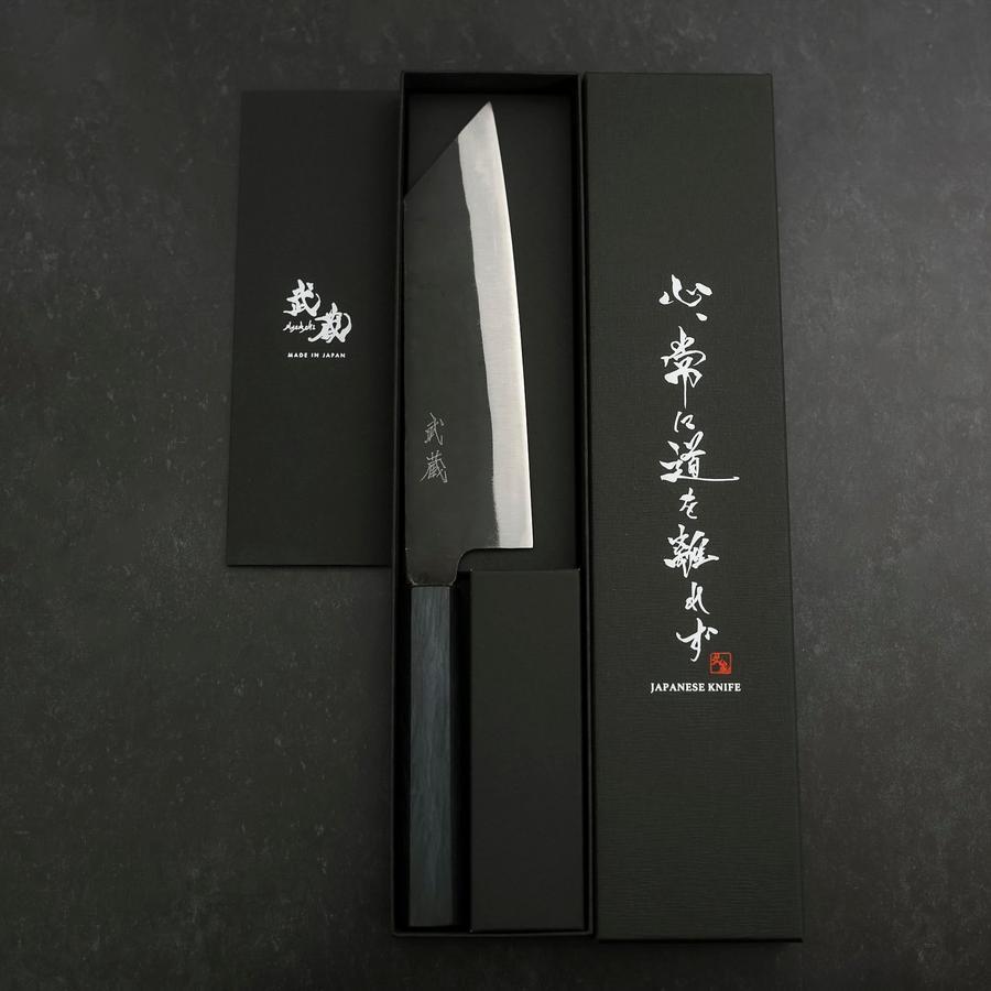 Bunka Blue Steel #2 Kurouchi Dark Blue Urushi Handle 190mm