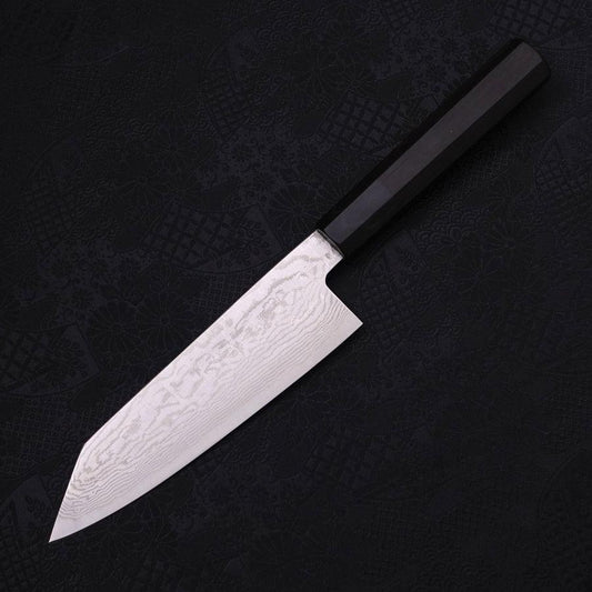 Bunka Silver Steel #3 Nickel Damascus Buffalo Ebony Handle 170mm