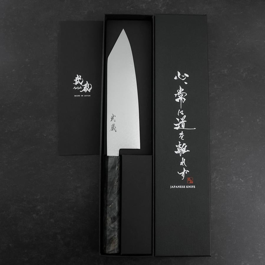 Bunka VG-10 Damascus Gray Birch Handle 180mm