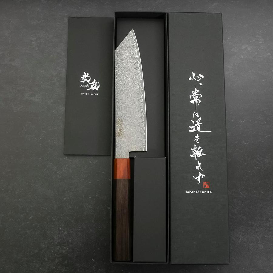 Bunka VG-10 Damascus Shitan Ebony Handle 180mm
