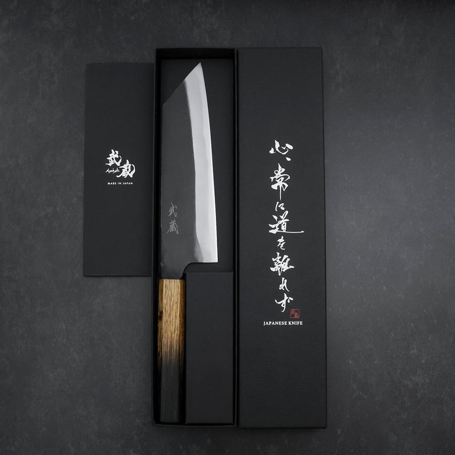 Bunka White Steel #2 Kurouchi Yaki Urushi Handle 190mm