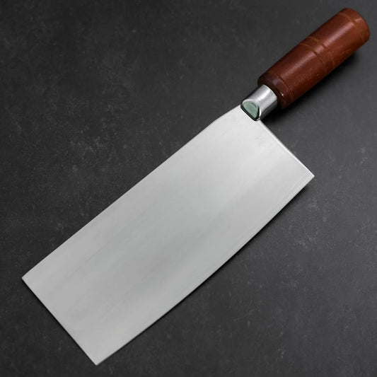 Chinese Cleaver Clad SK Steel Polished Round Handle 205mm