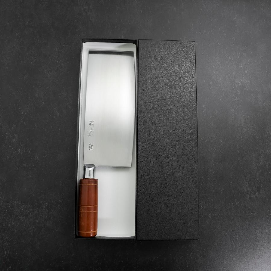 Chinese Cleaver Clad SK Steel Polished Round Handle 205mm