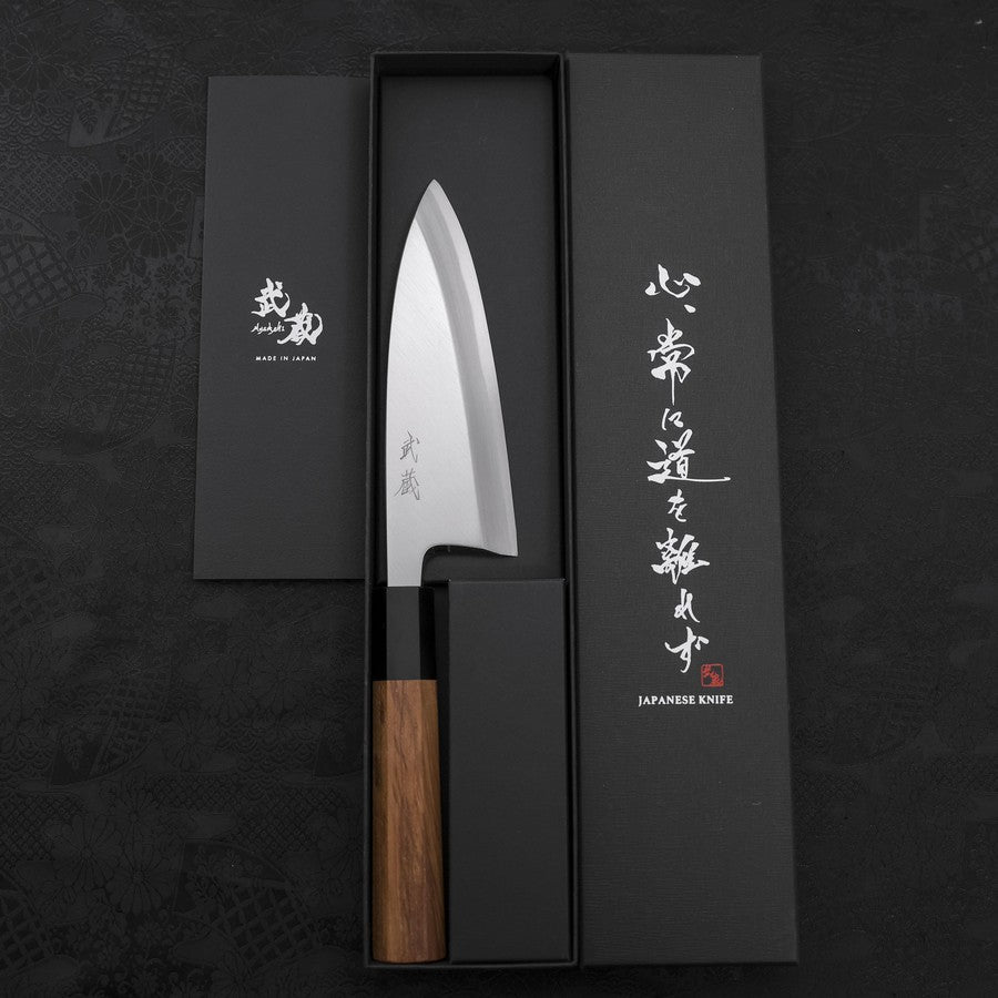 Deba AUS-10 Polished Buffalo Teak Handle 150mm