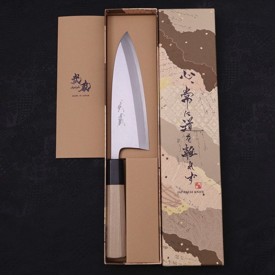 Deba Blue Steel #2 Kasumi Buffalo Magnolia Handle 165mm