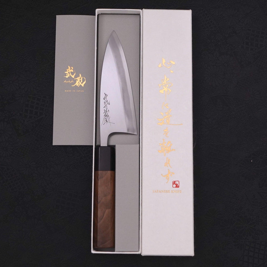 Deba Blue Steel #2 Kasumi Walnut Handle 135mm