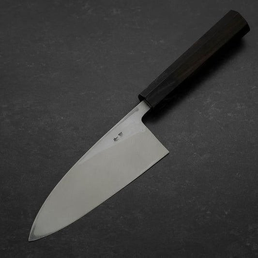 Deba Blue Steel #2 Suminagashi Buffalo Ebony Handle 150mm