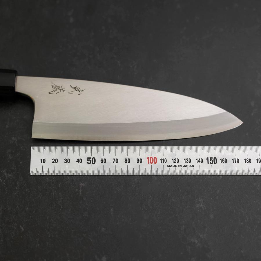 Deba Silver Steel #3 Kasumi Buffalo Teak Handle 180mm