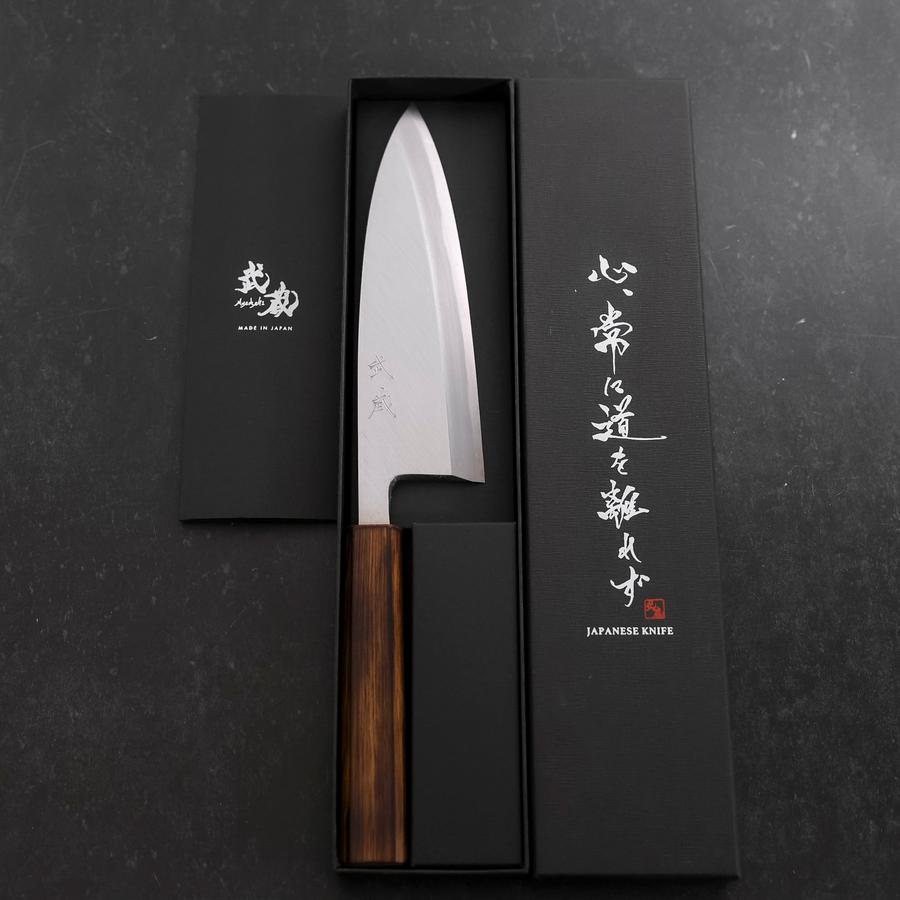 Deba White Steel #2 Kasumi Sumi Urushi Handle 180mm