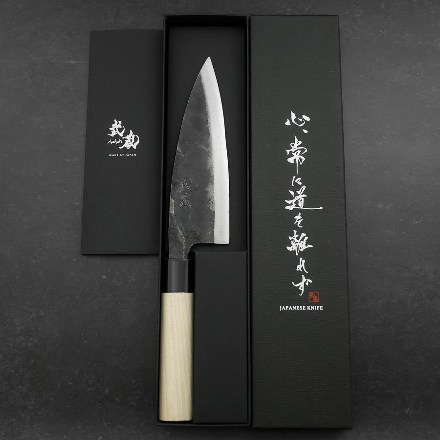 Deba White Steel #2 Kurouchi Magnolia Handle 165mm
