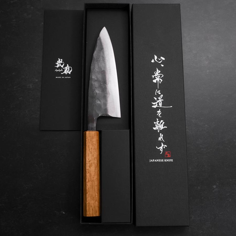 Deba White Steel #2 Kurouchi Oak Handle 150mm