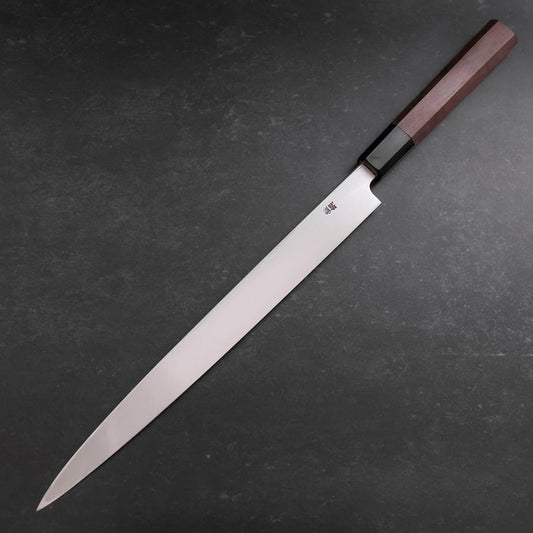 Fuguhiki Blue Steel #1 Hon-Kasumi Buffalo Walnut Handle 300mm
