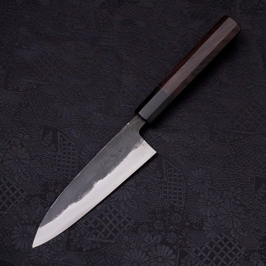 Funayuki Sabaki Blue Super Kurouchi Buffalo Ebony Handle 135mm