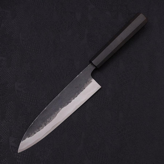Funayuki Sabaki Blue Super Kurouchi Buffalo Ebony Handle 180mm