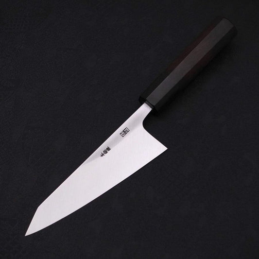 Garasuki Boning Knife White Steel #2 Kasumi Buffalo Ebony Handle 150mm
