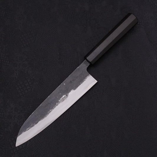 Gyuto Blue Super Kurouchi Buffalo Ebony Handle 180mm
