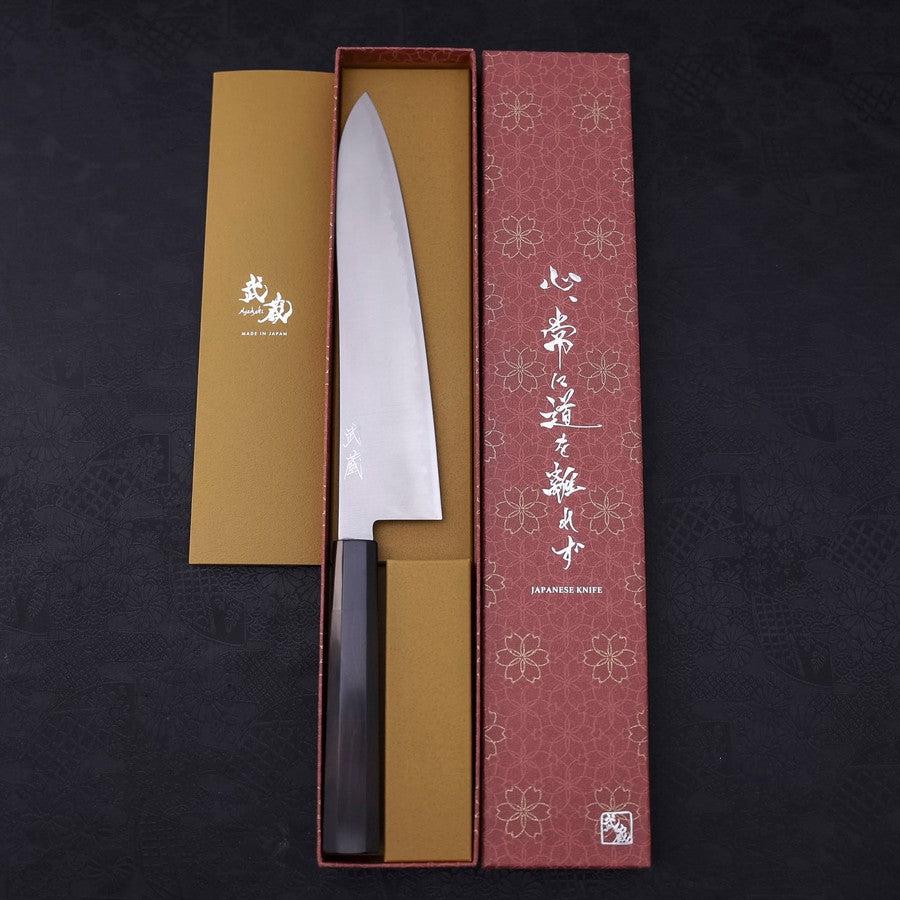 Gyuto HAP-40 Polished Buffalo Ebony Handle 240mm