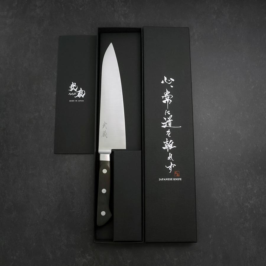 Gyuto Molybdenum Polished Western Black Handle 180mm