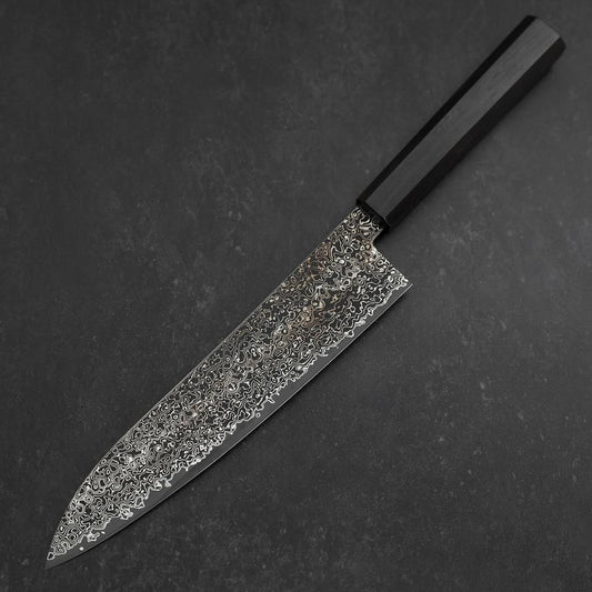 Gyuto SG-2 Black Nickel Damascus Ebony Handle 210mm