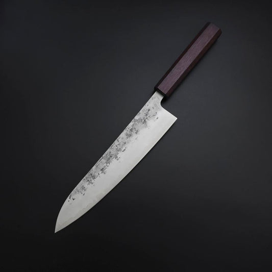 Gyuto SLD Nashiji Washi Purple Urushi Handle 210mm