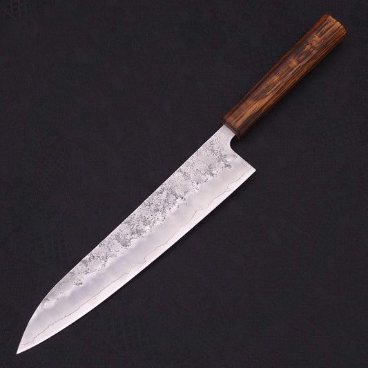 Gyuto Silver Steel #3 Nashiji Sumi Urushi Handle 240mm