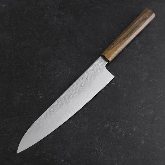 Gyuto VG-10 Tsuchime Damascus Ashwood Handle 210mm