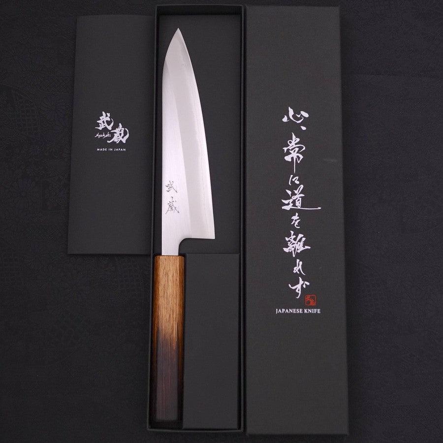 Gyuto White Steel #1 Polished Yaki Urushi Handle 180mm