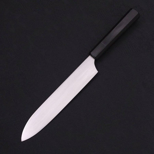 Gyuto White Steel #2 Super Polished Buffalo Ebony Handle 190mm