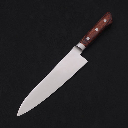 Gyuto knife AUS-8 Polished Western Mahogany Handle 180mm