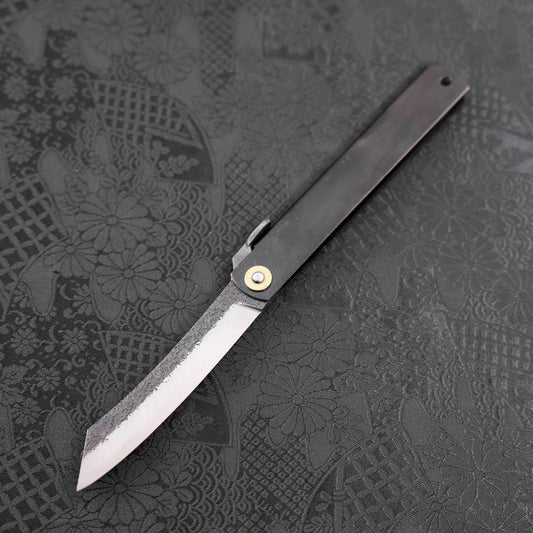 Higonokami Aogami 120mm Black Kurouchi Tsuchime