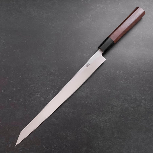 Kengata Fuguhiki Blue Steel #1 Hon-Kasumi Buffalo Walnut Handle 270mm