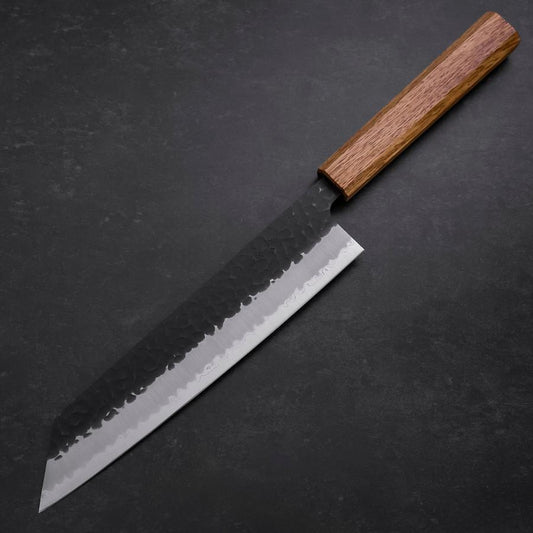 Kiritsuke Blue Super Kurouchi Tsuchime Oak Handle 210mm