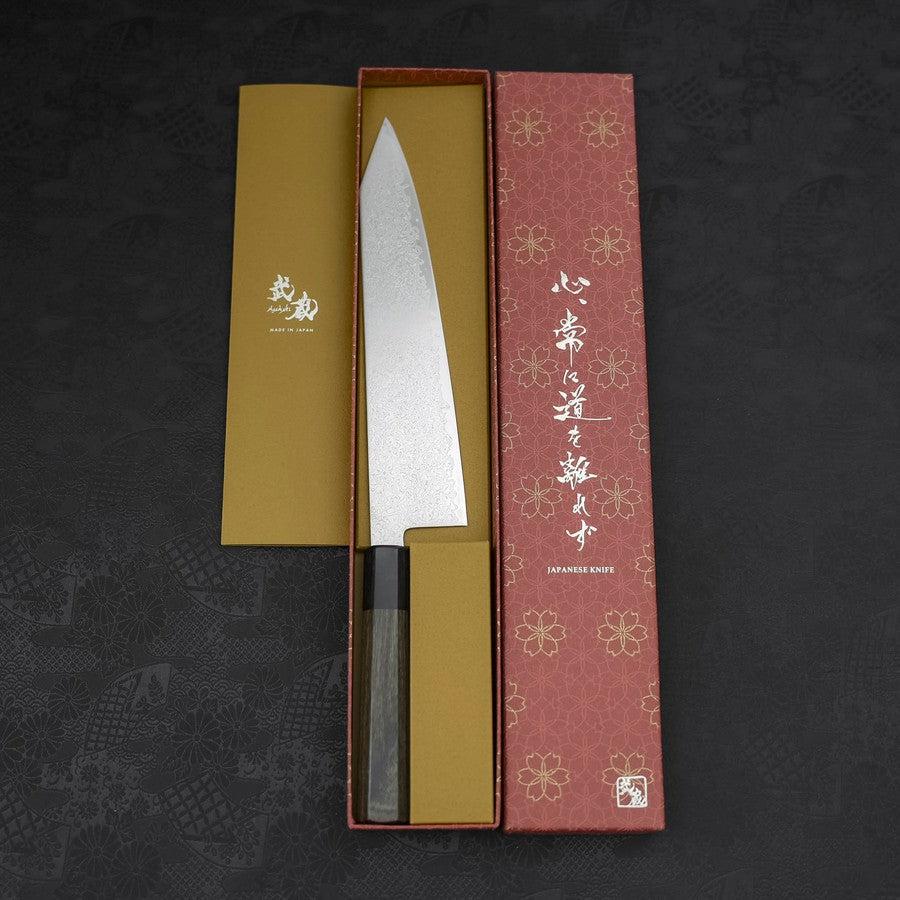 Kiritsuke Gyuto SG-2 Damascus Dark Green Handle 240mm