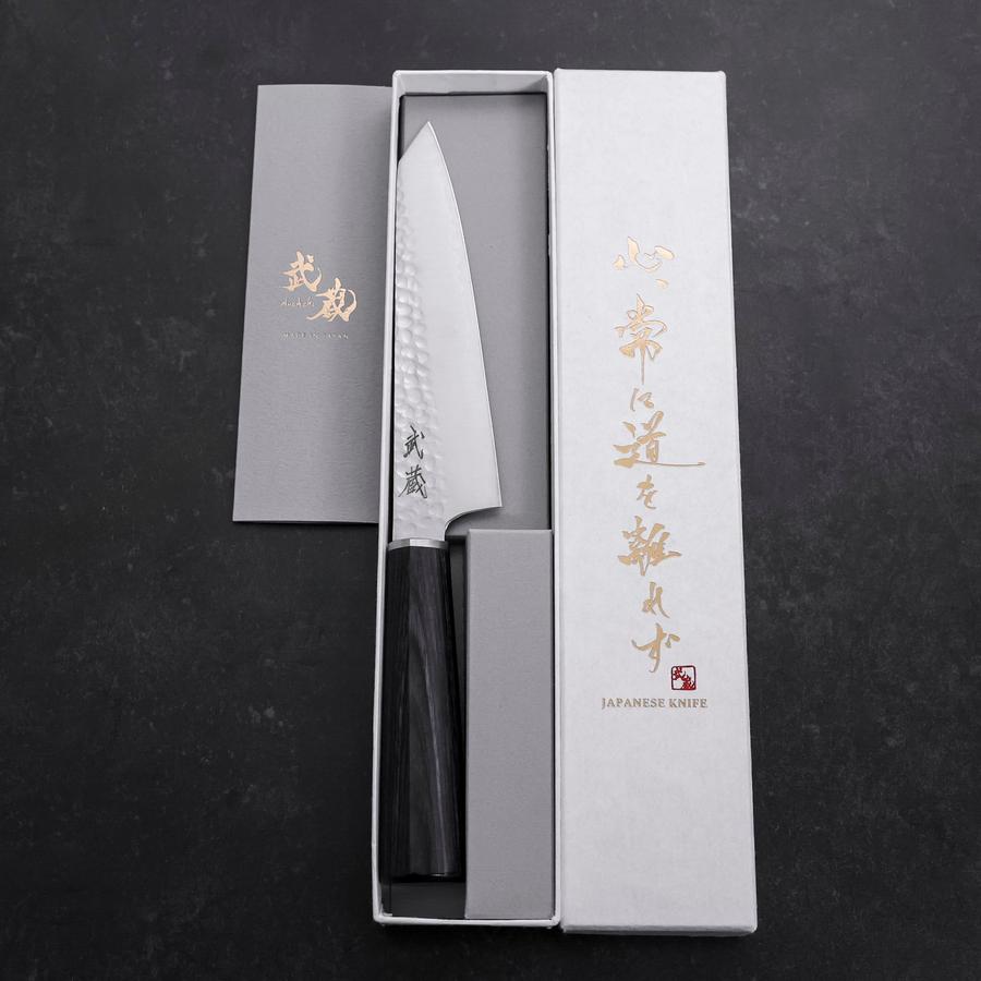 Kiritsuke Petty VG-10 Tsuchime Oval Purple Handle 150mm