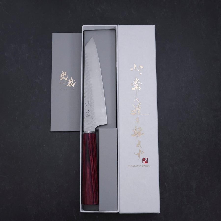Kiritsuke Petty VG-10 Tsuchime Western Red Handle 150mm