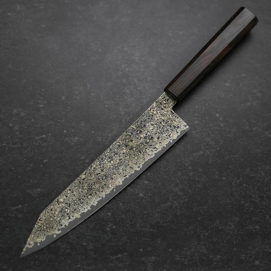 Kiritsuke SG-2 Black Nickel Damascus Ebony Handle 210mm