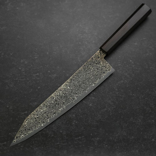 Kiritsuke SG-2 Black Nickel Damascus Ebony Handle 240mm