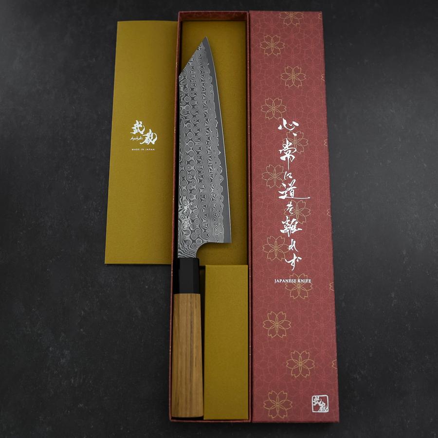 Kiritsuke SG-2 Damascus Buffalo Teak Handle 225mm