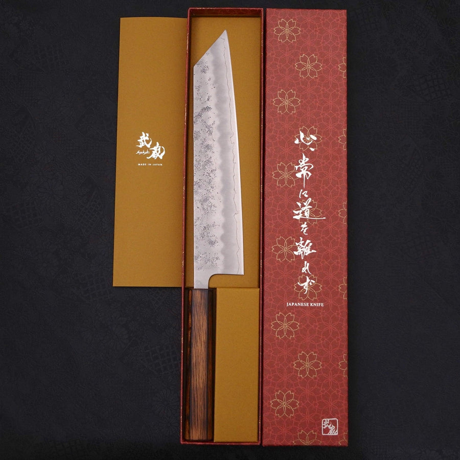 Kiritsuke Silver Steel #3 Nashiji Sumi Urushi Handle 240mm