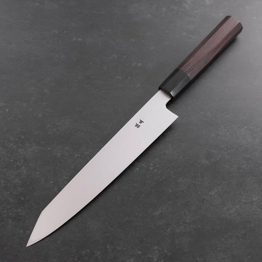Kiritsuke Silver Steel #3 Polished Buffalo Ebony Handle 230mm