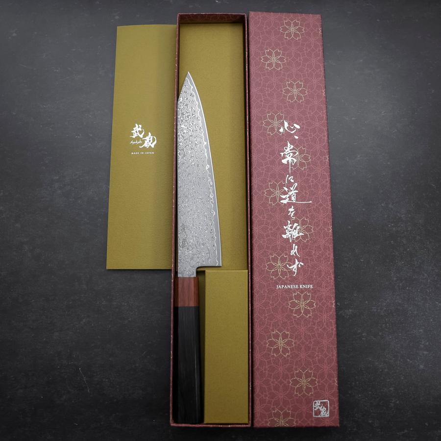 Kiritsuke VG-10 Damascus Shitan Ebony Handle 210mm