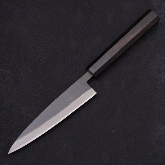 Koyanagi Blue Steel #2 Kurouchi Chokin Auspicious Cloud-Sun Buffalo Ebony Handle 135mm