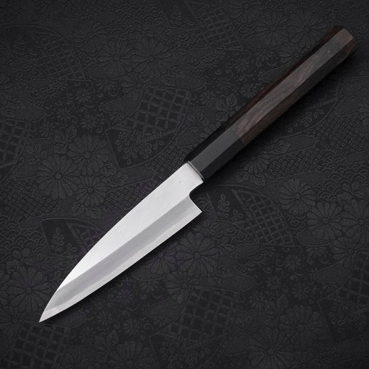 Koyanagi White Steel #2 Kasumi Chokin Nami Buffalo Ebony Handle 110mm