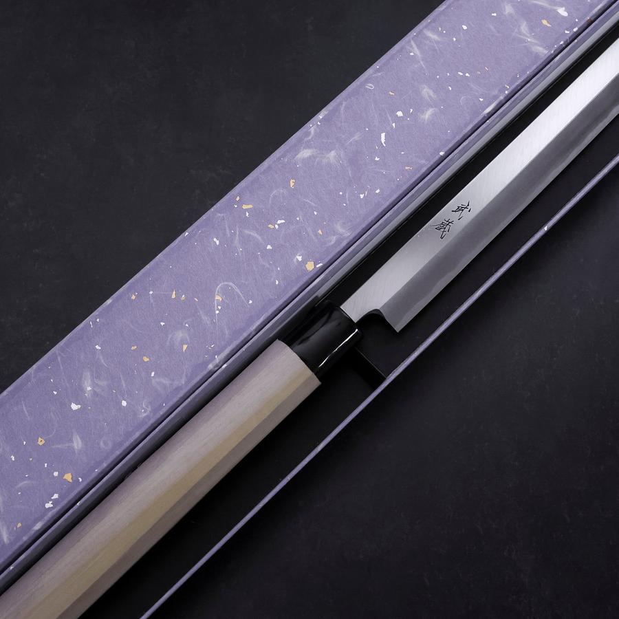 Maguro White Steel #2 Polished Magnolia Handle 450mm